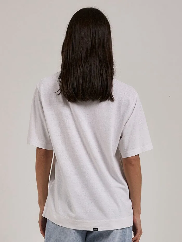 Hemp Lightweight Box Fit Tee - White sold by Thrills product image thumbnail 2