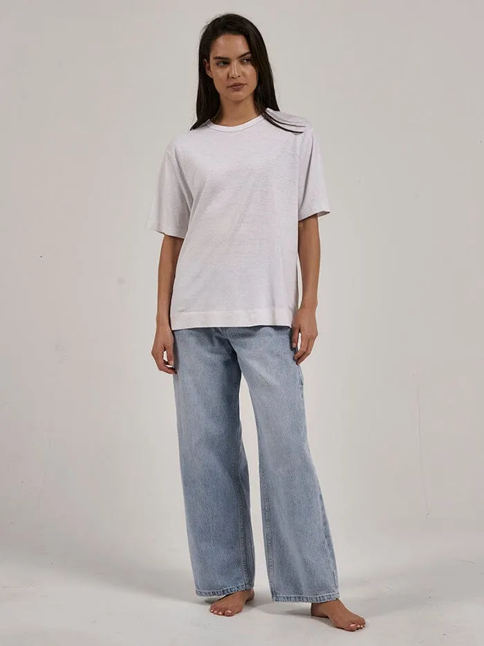 Hemp Lightweight Box Fit Tee - White sold by Thrills product image thumbnail 5