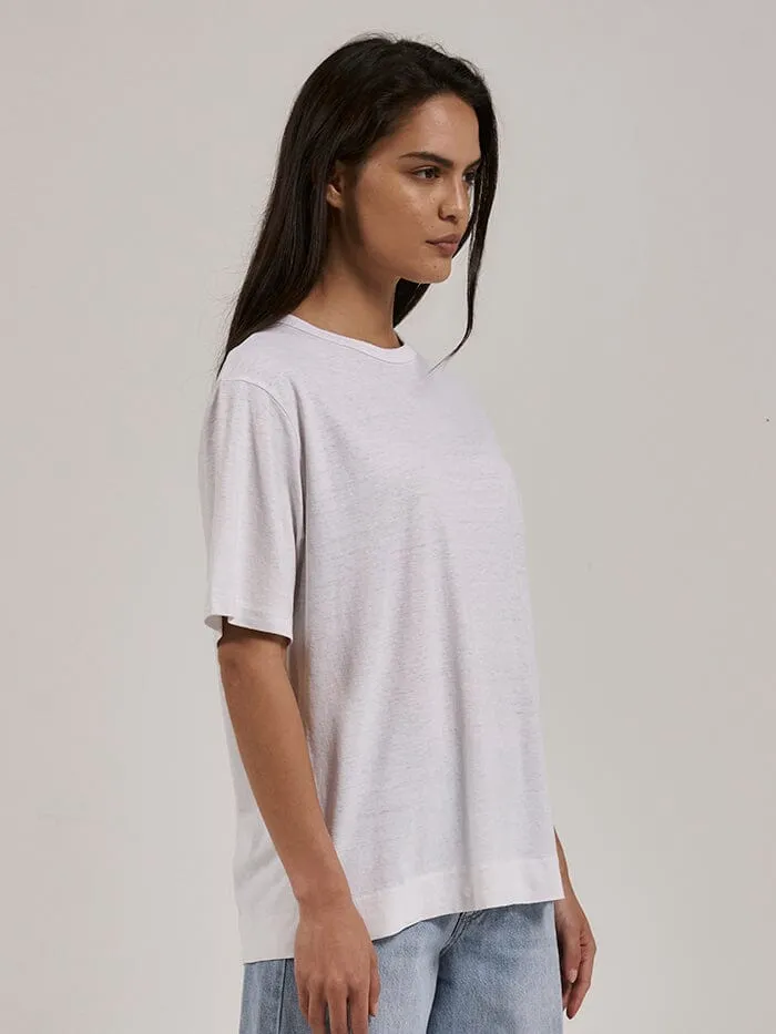 Hemp Lightweight Box Fit Tee - White sold by Thrills product image thumbnail 4