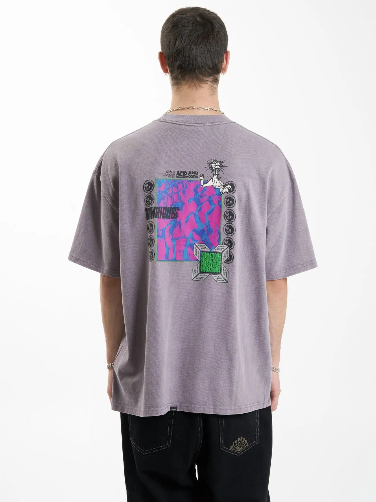 Vibrations Box Fit Oversize Tee - Mineral Gray sold by Thrills product image thumbnail 3