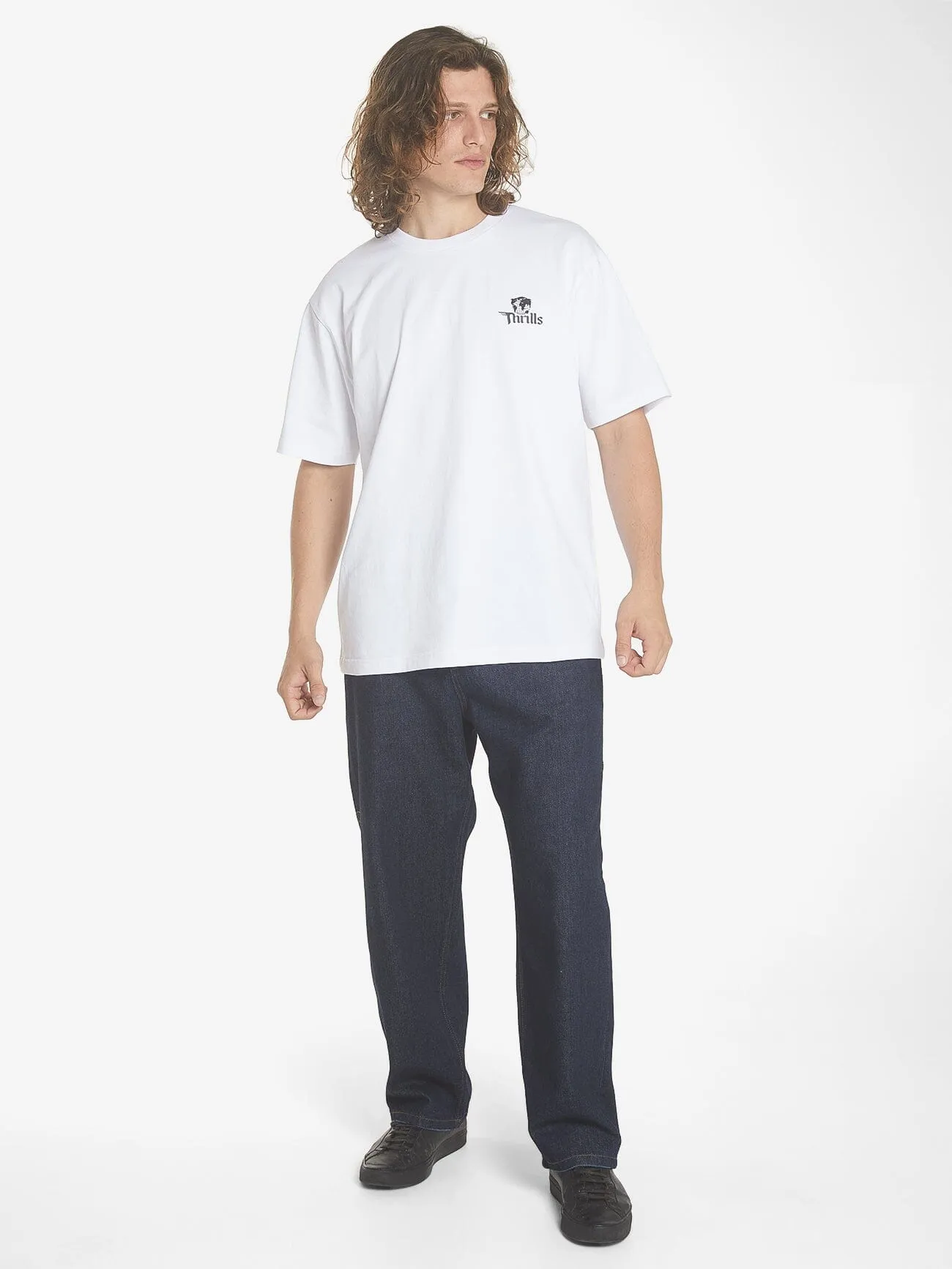 Underground Oversize Fit Tee - White sold by Thrills product image thumbnail 5