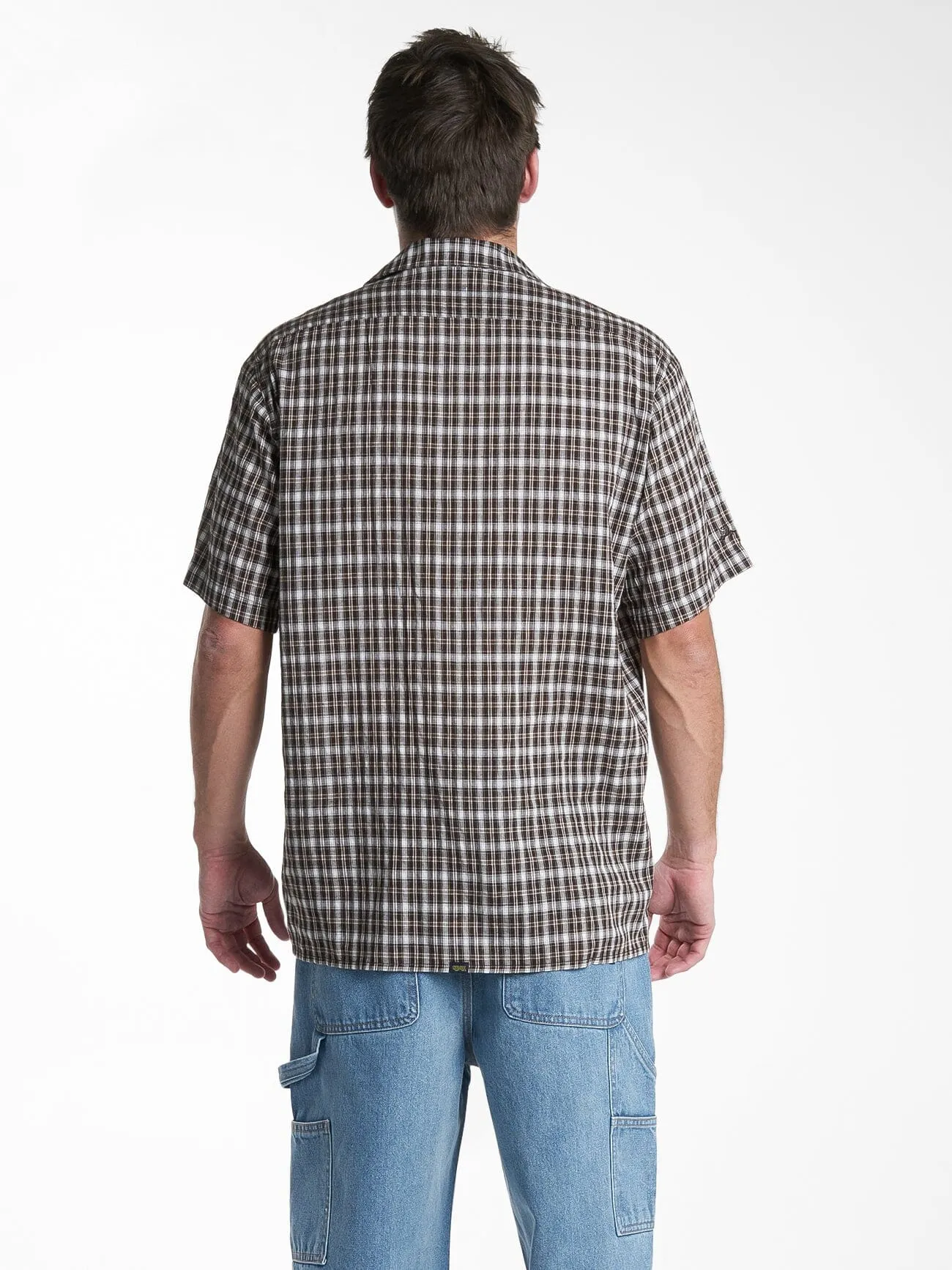 Hard Yakka X Thrills Short Sleeve Check Shirt - Postal Brown sold by Thrills product image thumbnail 3