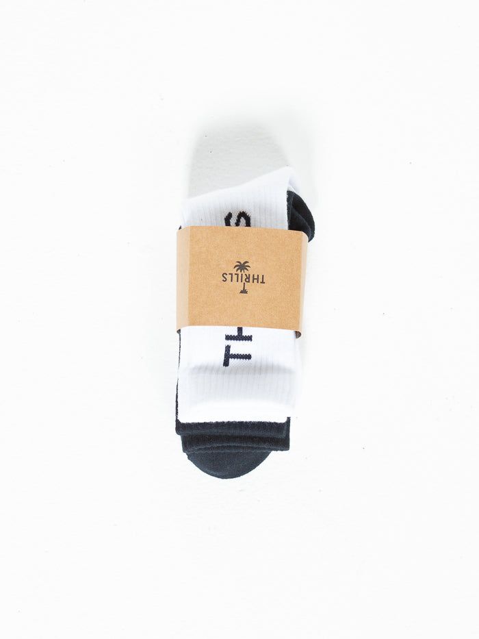 From The Beginning 2 Pack Sock - Dark Navy/White sold by Thrills product image thumbnail 2