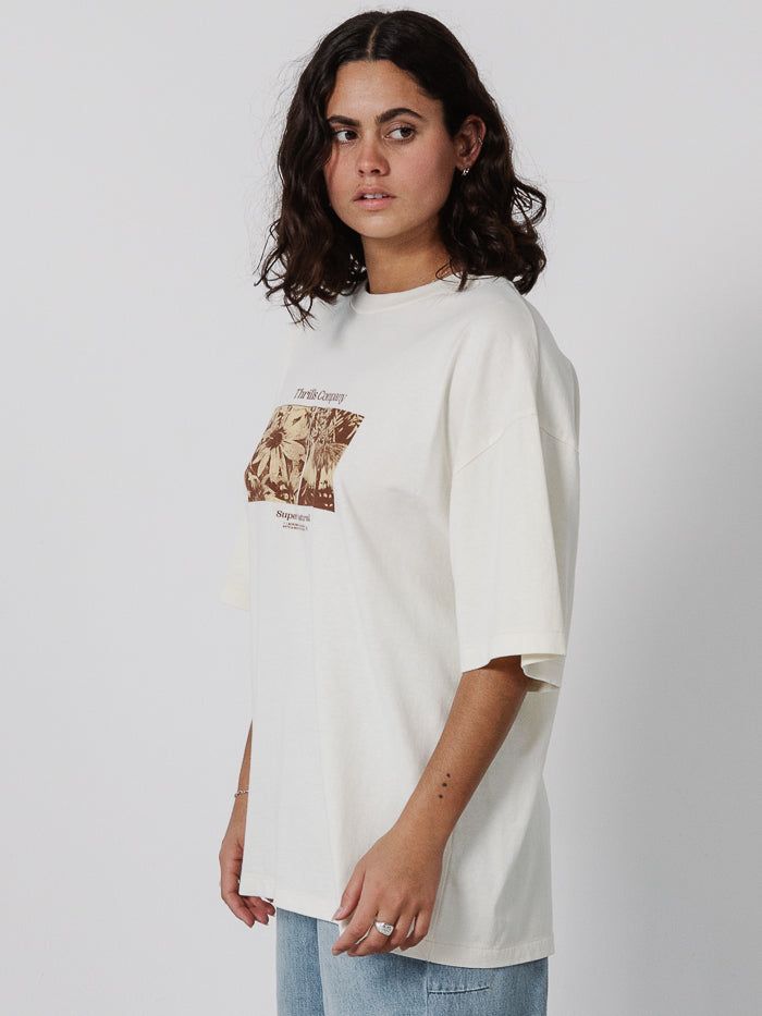 Super Bloom Oversized Tee - Heritage White sold by Thrills product image thumbnail 3
