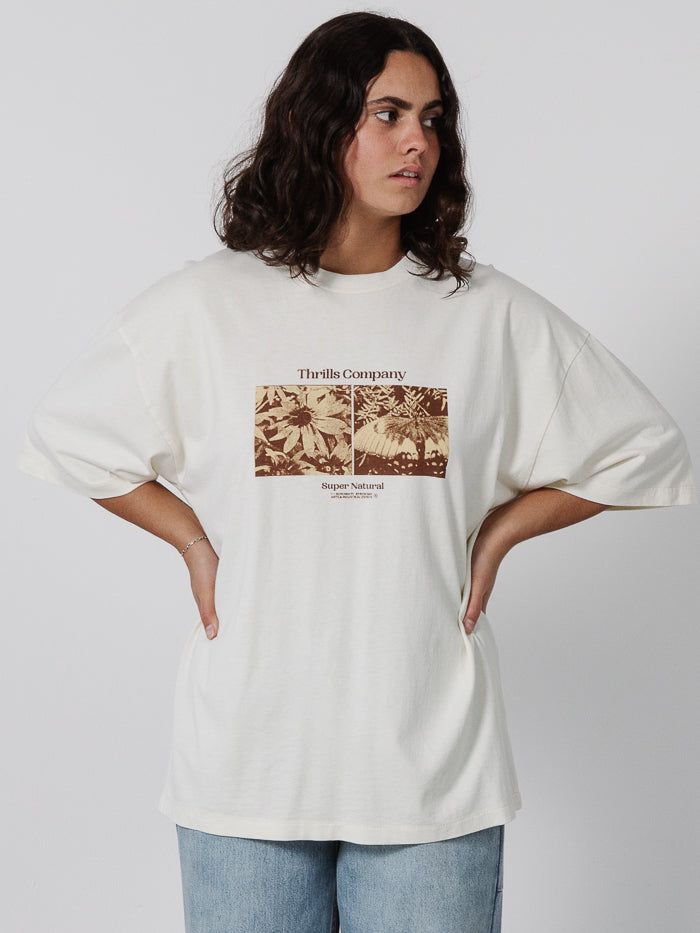 Super Bloom Oversized Tee - Heritage White sold by Thrills product image thumbnail 4