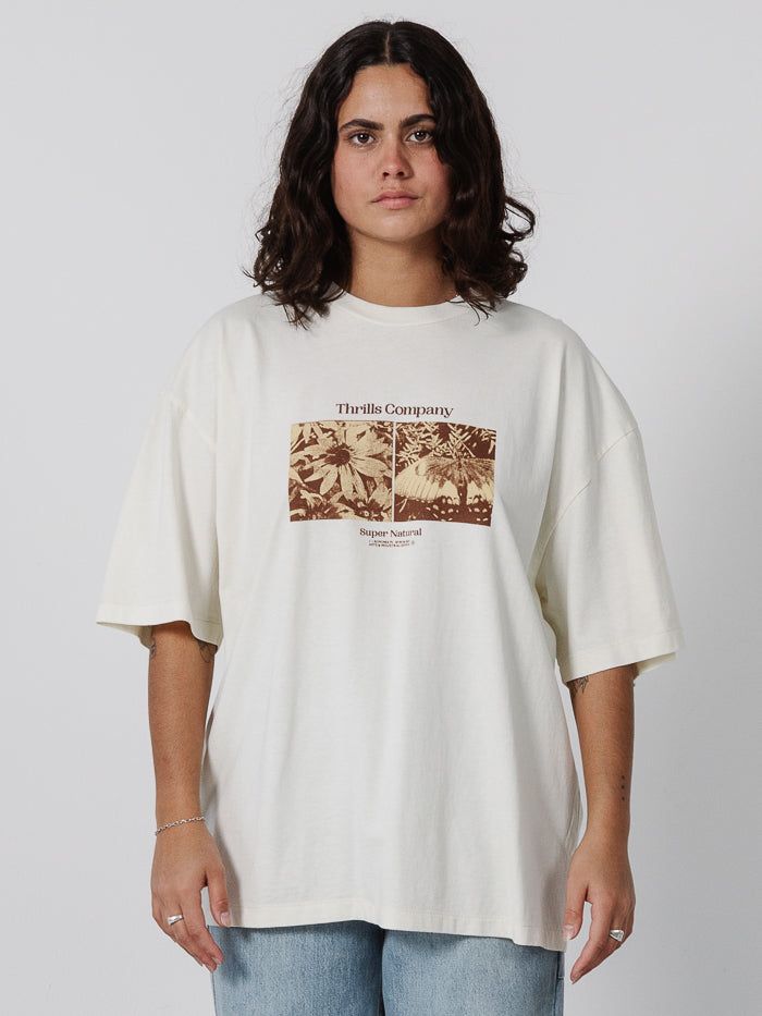 Super Bloom Oversized Tee - Heritage White sold by Thrills