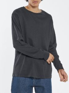 Hemp Thrills Embro Merch Fit Long Sleeve Tee - Black sold by Thrills
