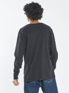 Hemp Thrills Embro Merch Fit Long Sleeve Tee - Black sold by Thrills