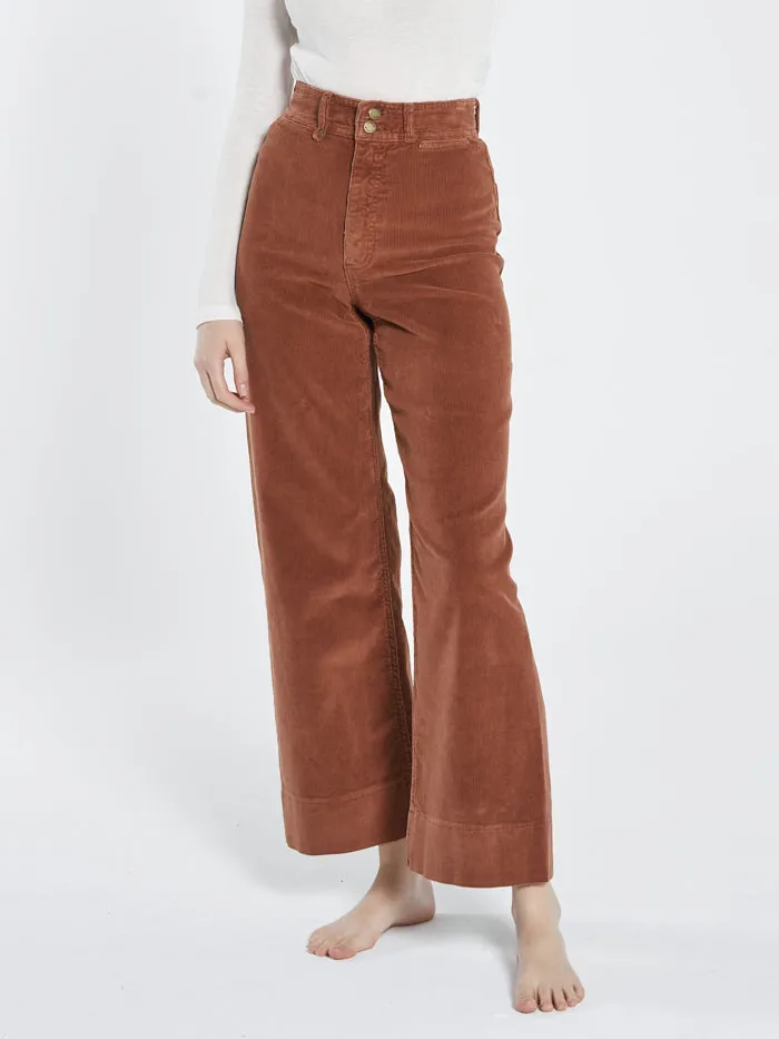 Belle Cord Full Length Pant - Coffee sold by Thrills product image thumbnail 3