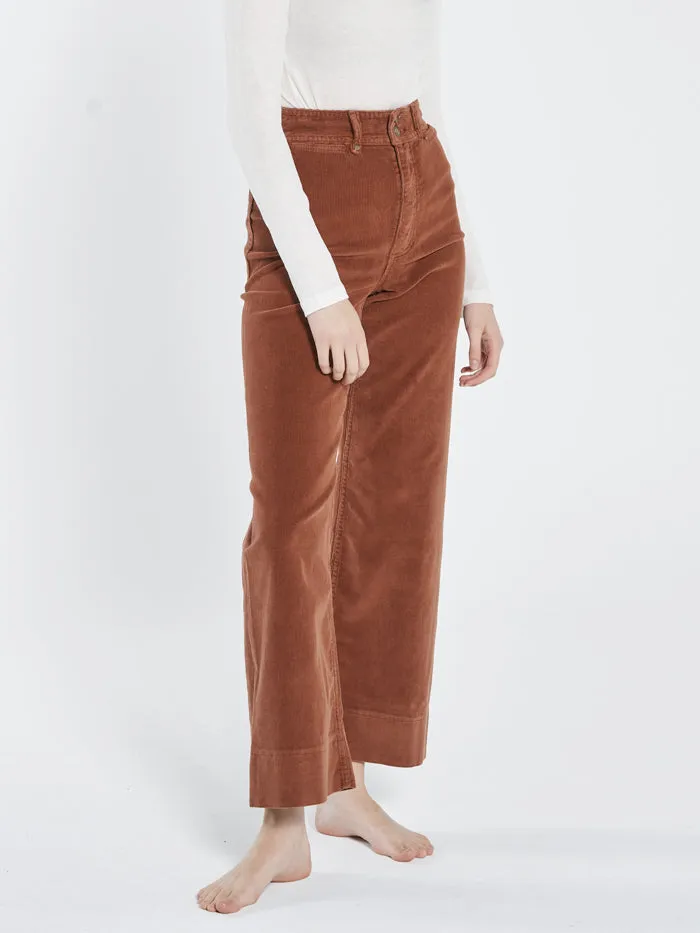 Belle Cord Full Length Pant - Coffee sold by Thrills product image thumbnail 4