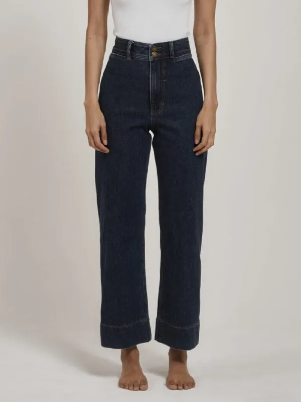 Belle Stretch Jean - Dark Rinse Blue sold by Thrills