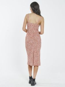 Mallory Midi Bias Dress - Red sold by Thrills
