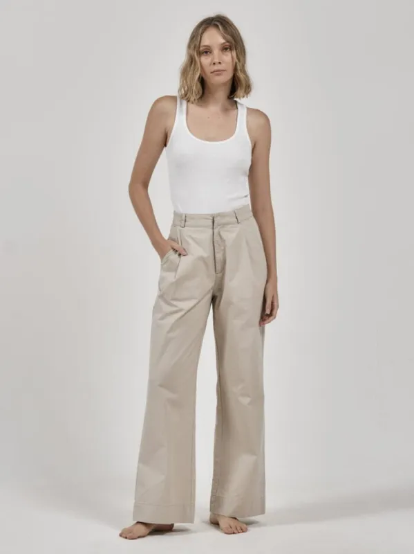 Artist Pleated Chino Pant - Pavement sold by Thrills
