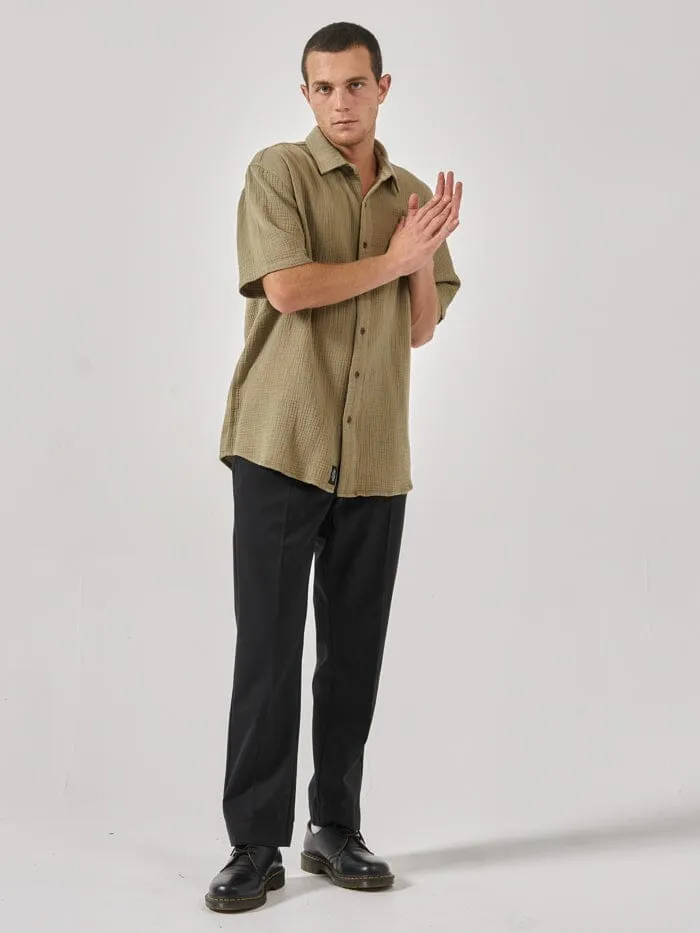 Minimal Thrills Seersucker Short Sleeve Shirt - Aloe sold by Thrills product image thumbnail 5