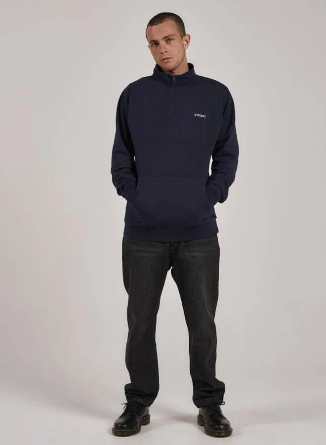 Minimal Thrills Quarter Zip Fleece - Station Navy sold by Thrills product image thumbnail 5