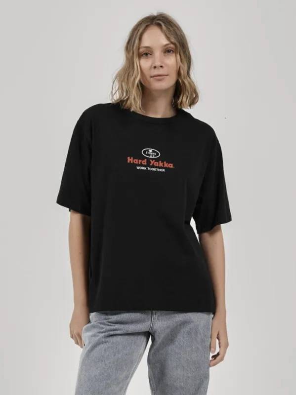 Hard Yakka x Thrills Union Box Tee - Black sold by Thrills