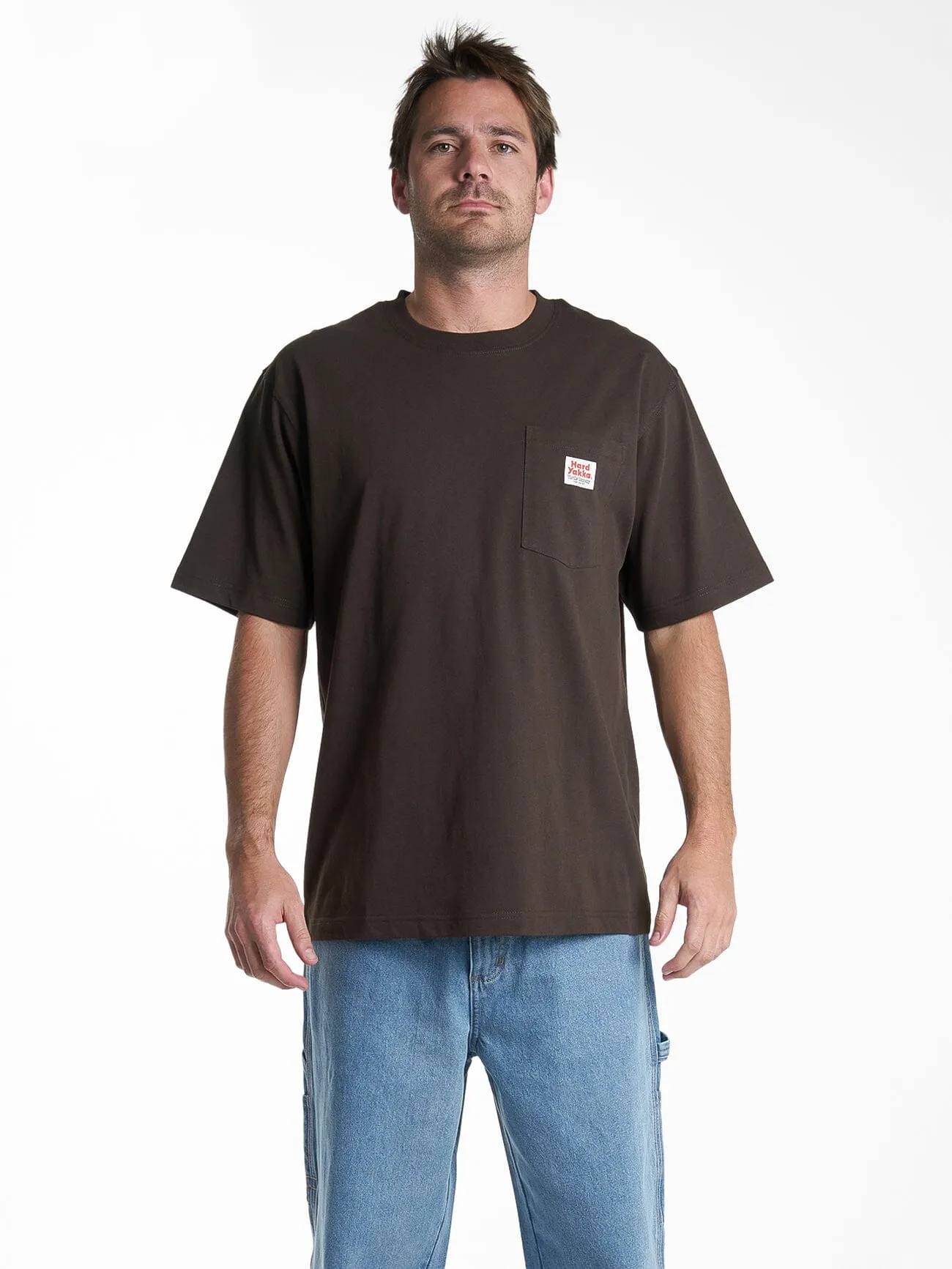 Hard Yakka X Thrills Oversize Pocket Tee - Postal Brown sold by Thrills product image thumbnail 3