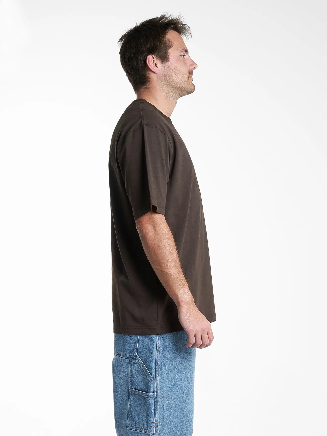 Hard Yakka X Thrills Oversize Pocket Tee - Postal Brown sold by Thrills product image thumbnail 4