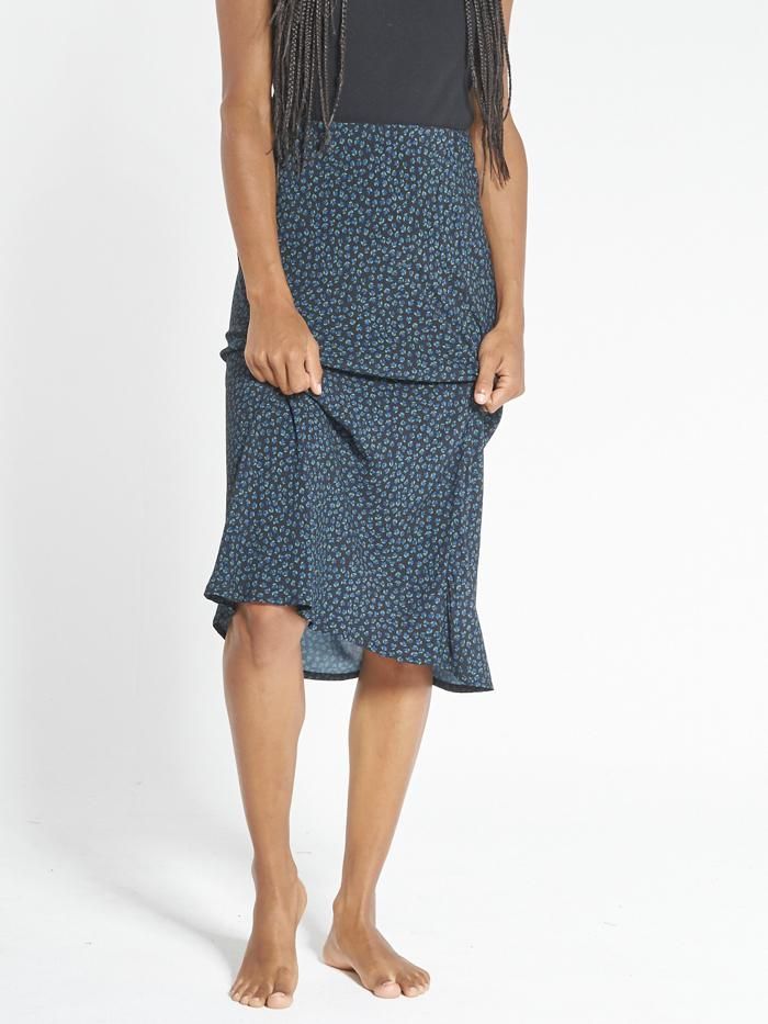 Royal Bloom Bias Skirt - Royal Blue sold by Thrills