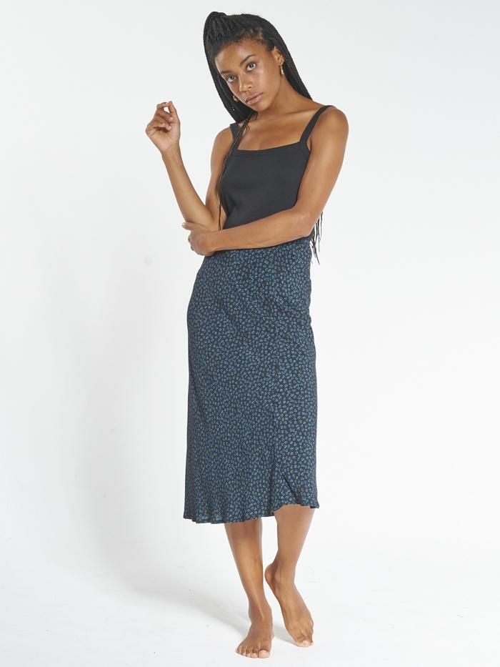 Royal Bloom Bias Skirt - Royal Blue sold by Thrills product image thumbnail 2