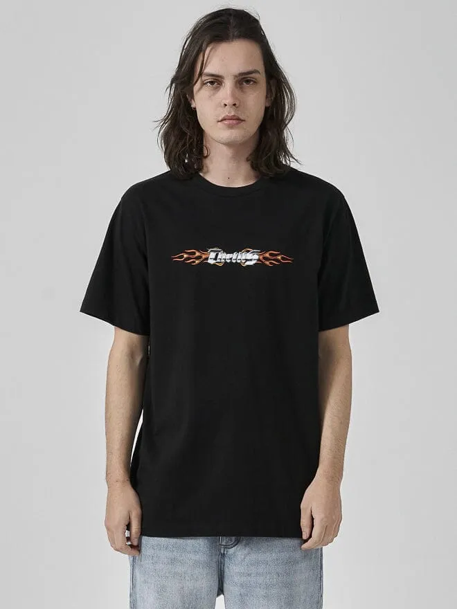 Platinum Flames Merch Fit Tee - Black sold by Thrills