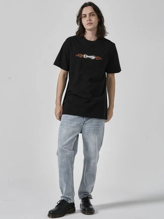 Platinum Flames Merch Fit Tee - Black sold by Thrills product image thumbnail 5
