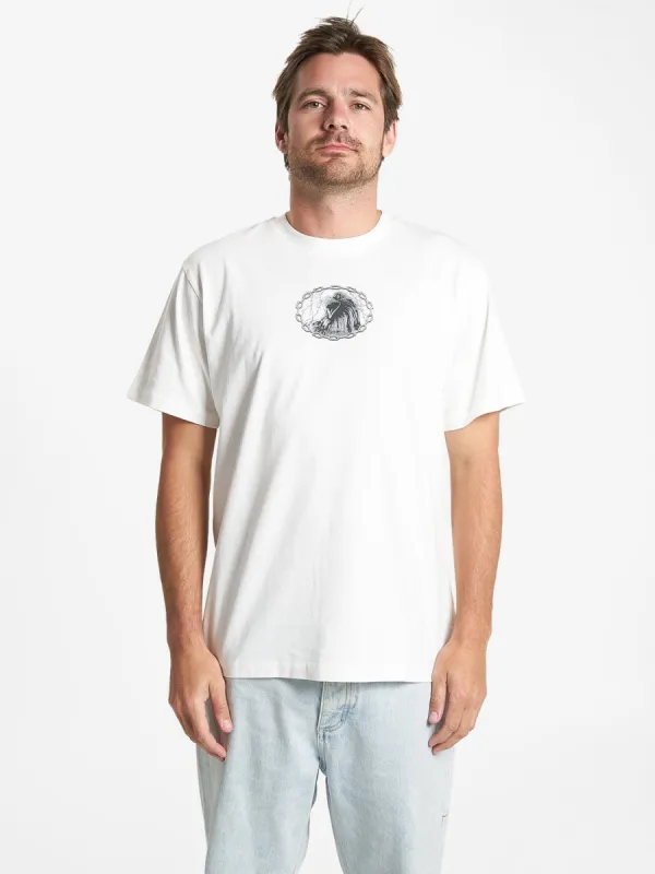 Destination Merch Fit Tee - Dirty White sold by Thrills