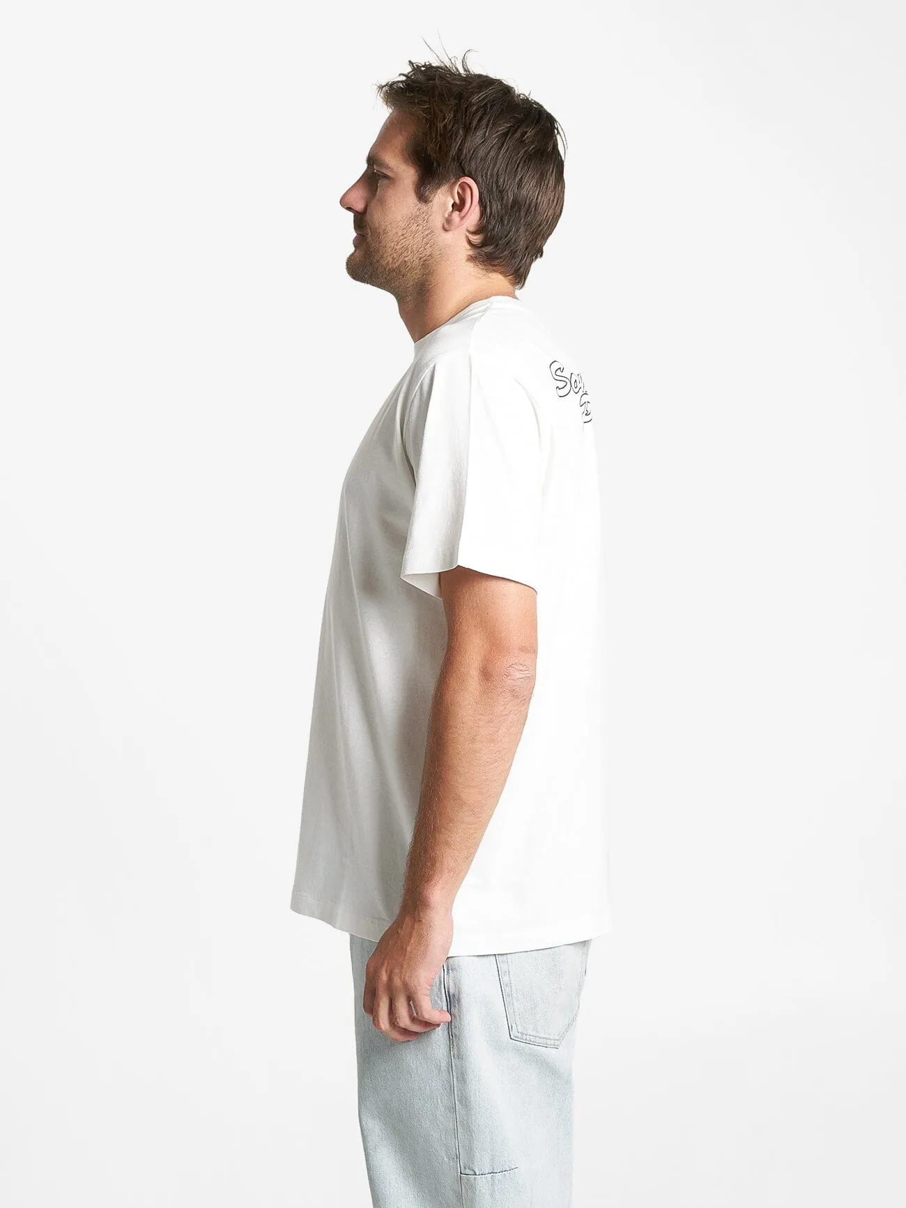 Destination Merch Fit Tee - Dirty White sold by Thrills product image thumbnail 4