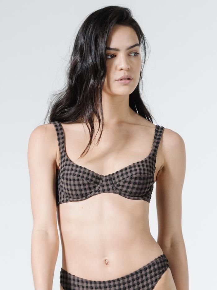 Georgie Plaid Underwire Top - Jarrah sold by Thrills