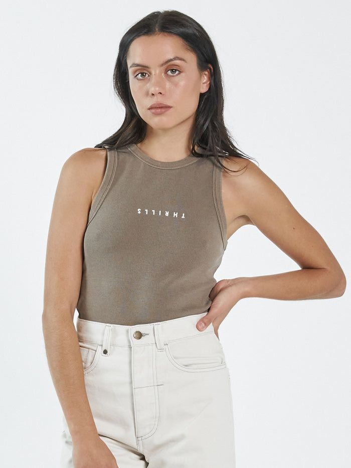 Minimal Thrills Racer Front Tank - Walnut sold by Thrills product image thumbnail 4