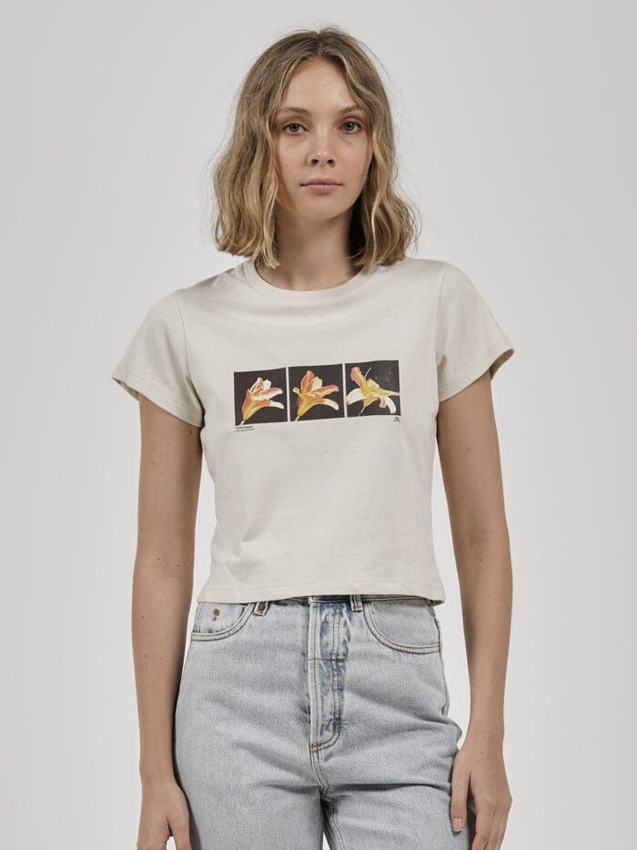 Triptych Mini Tee - Heritage White sold by Thrills