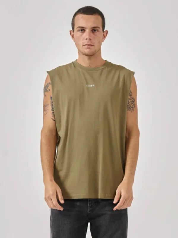 Minimal Thrills Merch Fit Muscle Tee - Aloe sold by Thrills