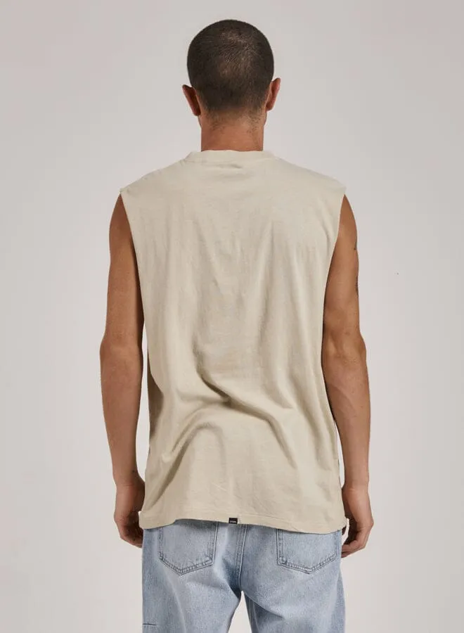 Minimal Thrills Merch Fit Muscle Tee - Oatmeal sold by Thrills product image thumbnail 2