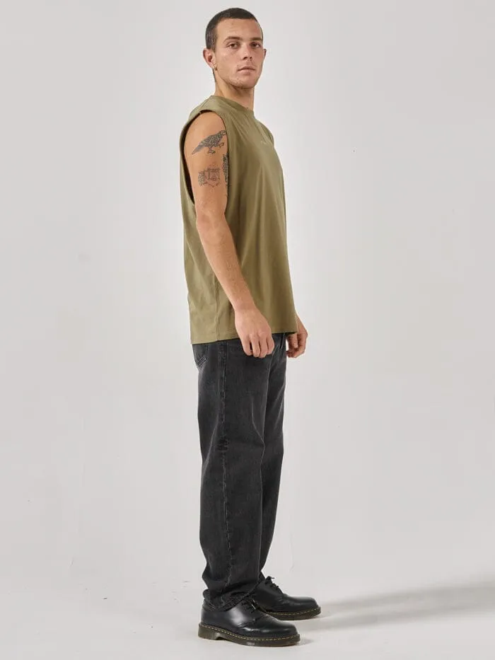 Minimal Thrills Merch Fit Muscle Tee - Aloe sold by Thrills product image thumbnail 4