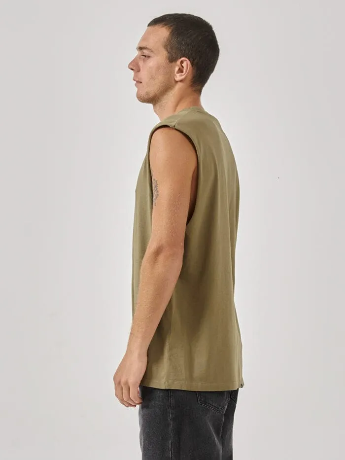 Minimal Thrills Merch Fit Muscle Tee - Aloe sold by Thrills product image thumbnail 3