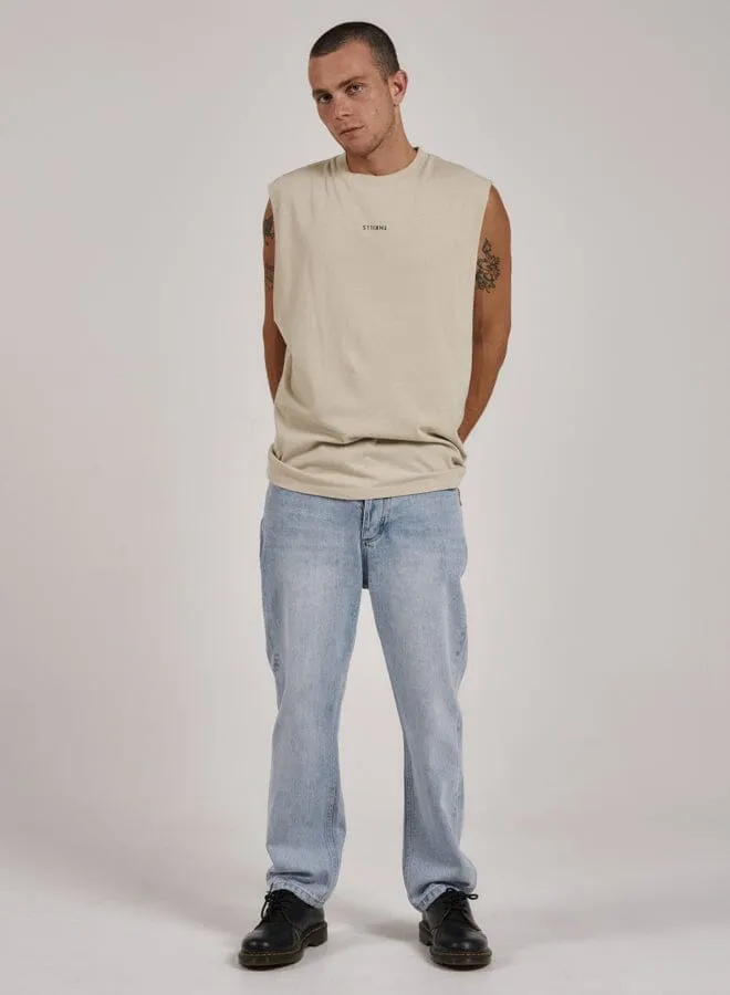 Minimal Thrills Merch Fit Muscle Tee - Oatmeal sold by Thrills product image thumbnail 5