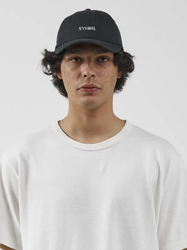 Minimal Thrills 6 Panel Cap - Washed Black sold by Thrills