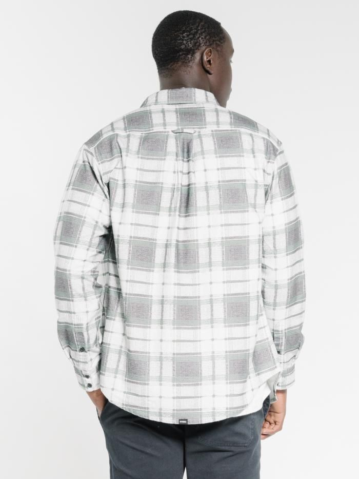 Fire Rose Oversized Long Sleeve Flannel Shirt - Black sold by Thrills product image thumbnail 2