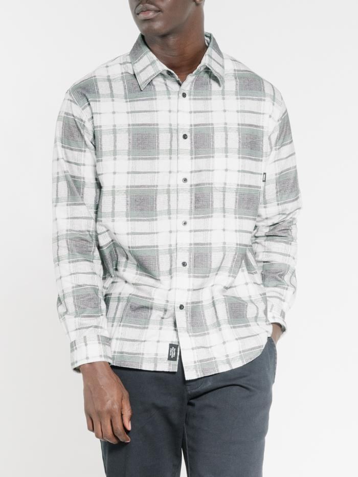 Fire Rose Oversized Long Sleeve Flannel Shirt - Black sold by Thrills product image thumbnail 4
