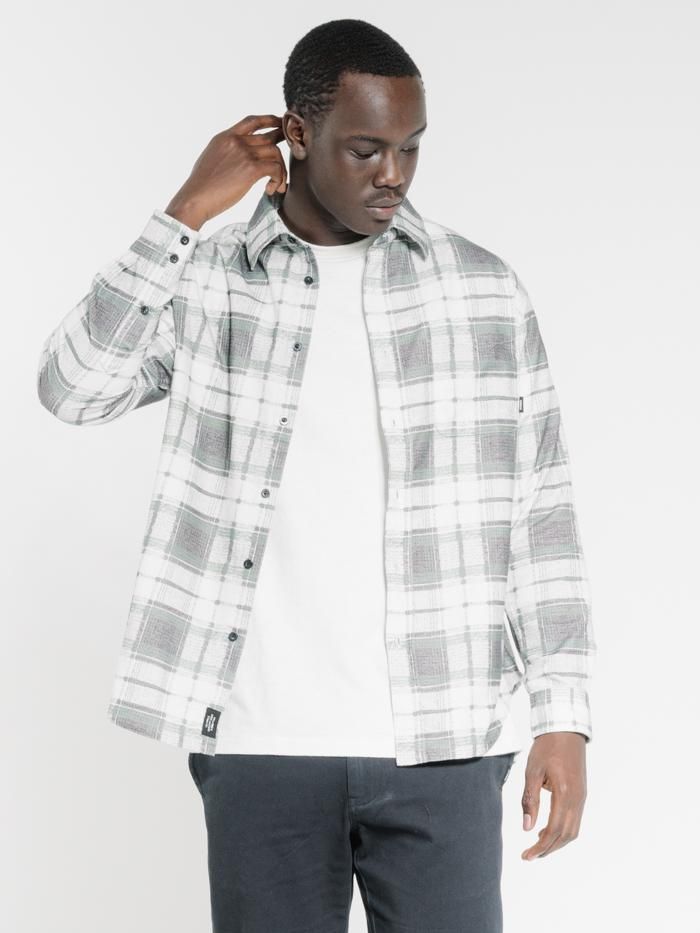 Fire Rose Oversized Long Sleeve Flannel Shirt - Black sold by Thrills