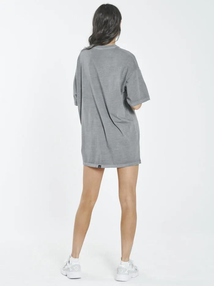 Lords Box Fit Tee Dress - Washed Grey sold by Thrills product image thumbnail 2