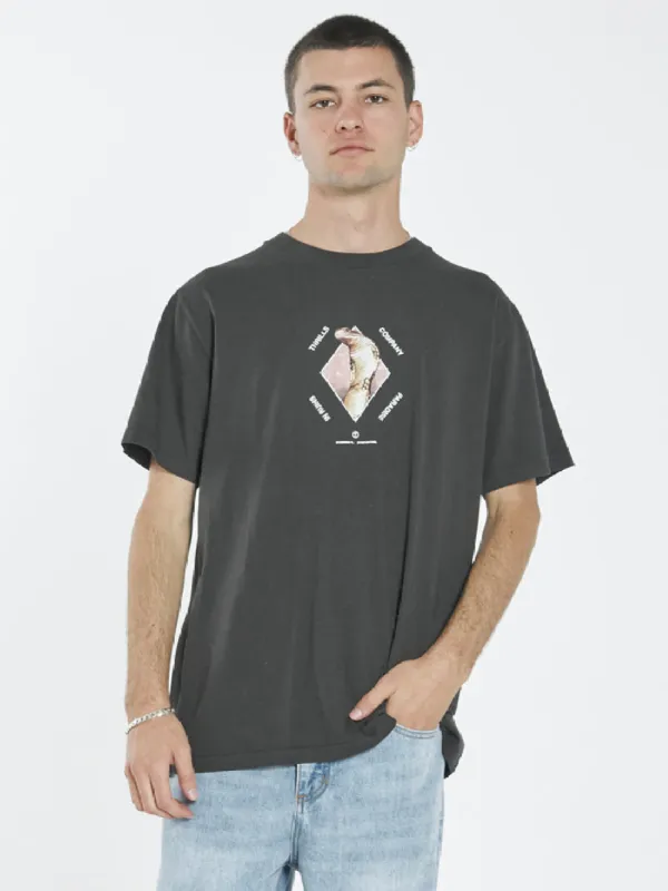 Delirium Merch Fit Tee - Oil Green sold by Thrills