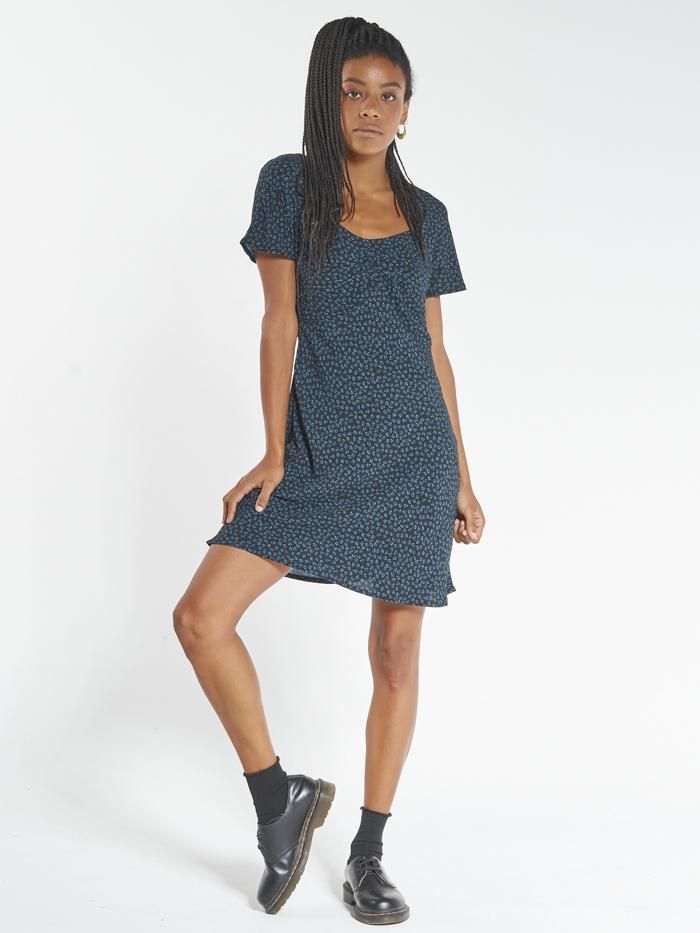 Royal Bloom Dress - Royal Blue sold by Thrills