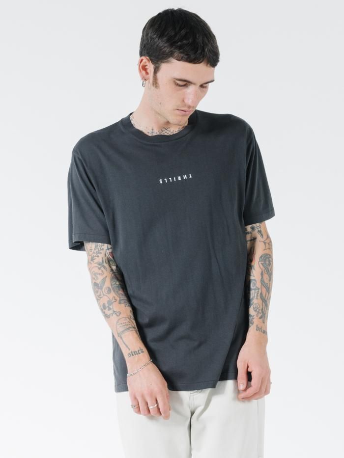Minimal Thrills Merch Fit Tee - Heritage Black sold by Thrills