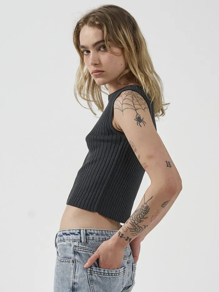 Maya Knit Tank - Black sold by Thrills product image thumbnail 3