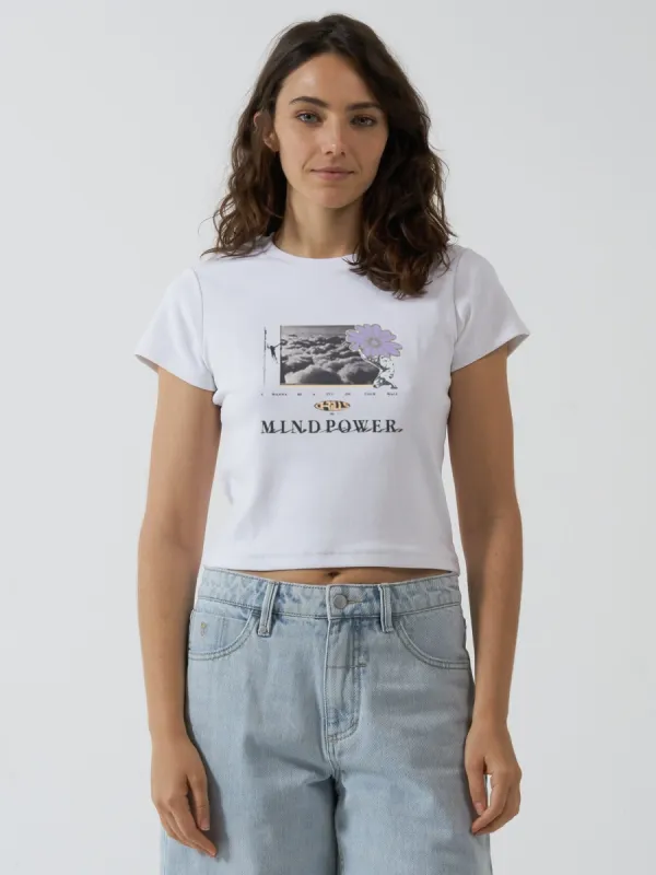 Mind Power Mini Tee - White sold by Thrills