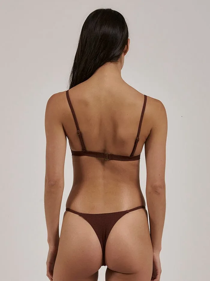 Paradise Code Fixed Triangle Bikini Top - Chimney Red sold by Thrills product image thumbnail 2