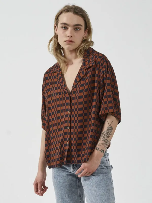 Revel Bowling Shirt - Navy sold by Thrills