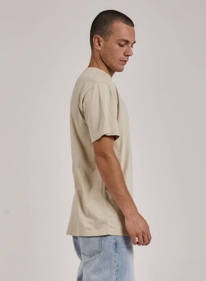 Minimal Thrills Merch Fit Tee - Oatmeal sold by Thrills product image thumbnail 4