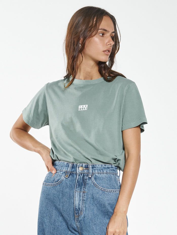 Thrills Stack Relax Fit Tee - Comfrey sold by Thrills product image thumbnail 4